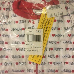 New one piece cotton zipper sleeper 4T